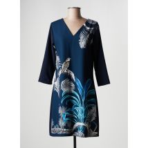 ROSE DE FONTAINE - Robe mi-longue bleu en polyester - Femme - Taille 36 - Modz