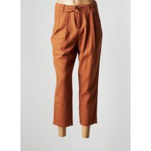 JENSEN - Pantalon 7/8 marron en lin pour femme - Taille 44 - Modz