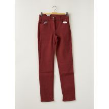 ANNA MONTANA - Pantalon slim rouge en coton pour femme - Taille 36 - Modz