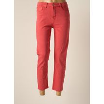 ONLY - Pantalon droit rouge en coton - Femme - Taille TU - Modz