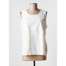 GERRY WEBER - Top blanc en coton pour femme - Taille 42 - Modz