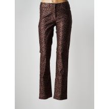 GERRY WEBER - Pantalon slim marron en coton - Femme - Taille 38 - Modz