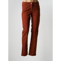 GERRY WEBER - Pantalon slim marron en coton - Femme - Taille 38 - Modz
