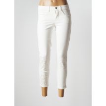 TAIFUN - Pantalon 7/8 beige en coton - Femme - Taille 38 - Modz
