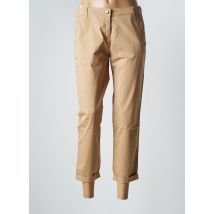 BRAX - Pantalon 7/8 beige en coton - Femme - Taille 38 - Modz