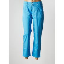 BRAX - Pantalon 7/8 bleu en coton - Femme - Taille 42 - Modz