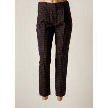 CHLOÉ STORA - Pantalon 7/8 marron en laine - Femme - Taille 34 - Modz