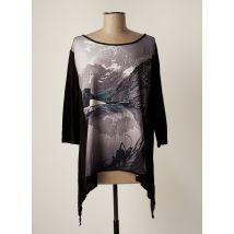 O.K.S - Tunique manches longues noir en viscose - Femme - Taille 38 - Modz