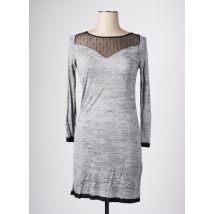 RENDEZ-VOUS - Robe courte gris en polyester - Femme - Taille 36 - Modz