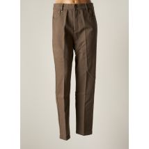 GRACE & MILA - Pantalon droit marron en coton - Femme - Taille 36 - Modz