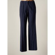 OLSEN - Pantalon large bleu en polyester - Femme - Taille 40 - Modz