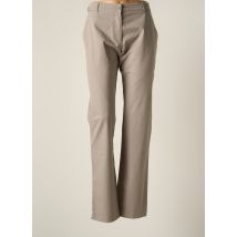 RIVIERES DE LUNE - Pantalon droit beige en coton - Femme - Taille 46 - Modz