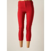 LAUREN VIDAL - Jegging rouge en viscose - Femme - Taille 36 - Modz