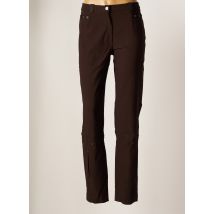CHRISTINE LAURE - Pantalon slim marron en viscose - Femme - Taille 40 - Modz