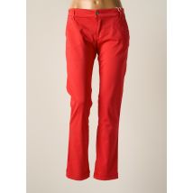 PLEASE - Pantalon chino rouge en coton - Femme - Taille 44 - Modz