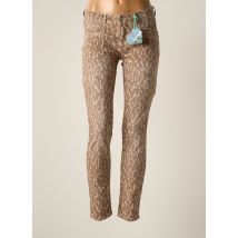 STREET ONE - Pantalon slim marron en coton - Femme - Taille TU - Modz