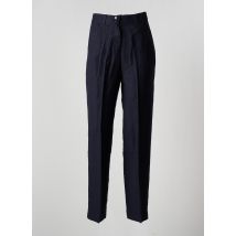 GRACE & MILA - Pantalon droit bleu en lin pour femme - Taille 40 - Modz