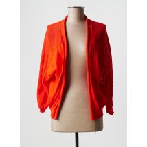 LE PETIT BAIGNEUR - Gilet manches longues orange en coton pour femme - Taille 36 - Modz