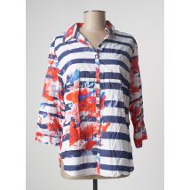 PAUSE CAFE - Chemisier bleu en coton - Femme - Taille 40 - Modz