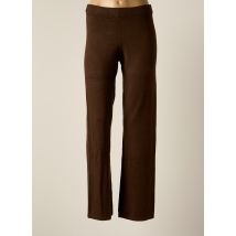 JJXX - Pantalon droit marron en viscose - Femme - Taille 36 - Modz