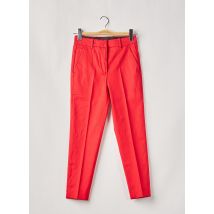 THE KOOPLES - Pantalon 7/8 rouge en lyocell - Femme - Taille 34 - Modz