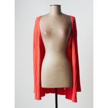 TRIPODE - Gilet manches longues orange en viscose - Femme - Taille 40 - Modz