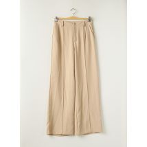 SMF - Pantalon chino beige en polyester - Femme - Taille 36 - Modz
