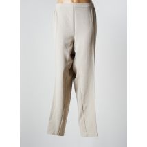 TELMAIL - Pantalon droit beige en polyester - Femme - Taille 56 - Modz