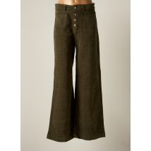 SMF - Pantalon large vert en coton - Femme - Taille 34 - Modz