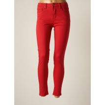 NINA CARTER - Pantalon slim rouge en coton - Femme - Taille 34 - Modz