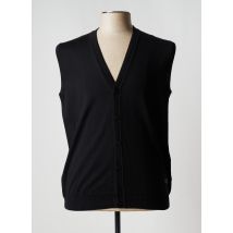 MONTE CARLO - Gilet sans manche noir en laine vierge - Homme - Taille 4XL - Modz
