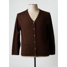 TEMPO REALE - Gilet manches longues marron en acrylique - Homme - Taille XL - Modz