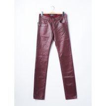 AZZARO - Pantalon slim rouge en coton - Femme - Taille W28 - Modz