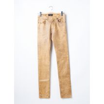 AZZARO - Jeans coupe slim beige en coton - Femme - Taille W28 - Modz