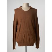 DEVRED - Pull marron en coton - Homme - Taille XL - Modz