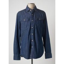 RAW-7 - Chemise manches longues bleu en coton - Homme - Taille S - Modz
