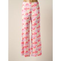LAAGAM - Pantalon large rose en polyester - Femme - Taille 40 - Modz