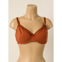 PRINCESSE TAM-TAM - Soutien-gorge marron en coton - Femme - Taille 85F - Modz