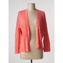 MONTAGUT - Gilet manches longues orange en soie - Femme - Taille 36 - Modz