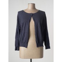 MONTAGUT - Gilet manches longues bleu en coton pour femme - Taille 44 - Modz
