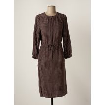 COMPTOIR DES COTONNIERS - Robe mi-longue marron en soie - Femme - Taille 34 - Modz