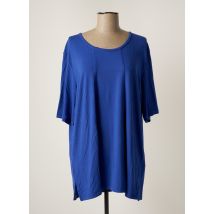 ELENA MIRO - Tunique manches courtes bleu en viscose - Femme - Taille 42 - Modz