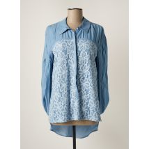 ANNE FONTAINE - Blouse bleu en coton - Femme - Taille 38 - Modz