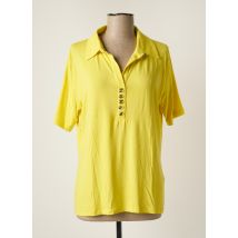 ELENA MIRO - Polo jaune en viscose - Femme - Taille 44 - Modz