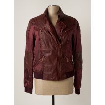 TRUSSARDI JEANS - Veste simili cuir rouge en polyamide - Femme - Taille 42 - Modz