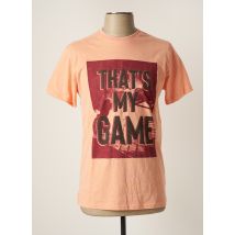 TOM TAILOR - T-shirt orange en coton - Homme - Taille M - Modz