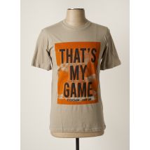TOM TAILOR - T-shirt gris en coton - Homme - Taille S - Modz
