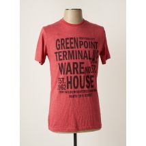 TOM TAILOR - T-shirt rouge en coton - Homme - Taille M - Modz