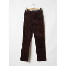COMPTOIR DES COTONNIERS - Pantalon droit marron en coton - Femme - Taille 34 - Modz