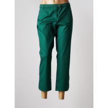 ELENA MIRO - Pantalon 7/8 vert en coton pour femme - Taille 40 - Modz